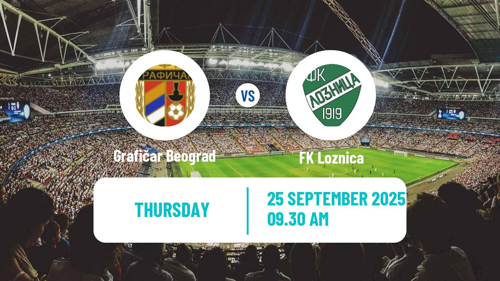 Soccer Serbian Prva Liga Grafičar Beograd - Loznica