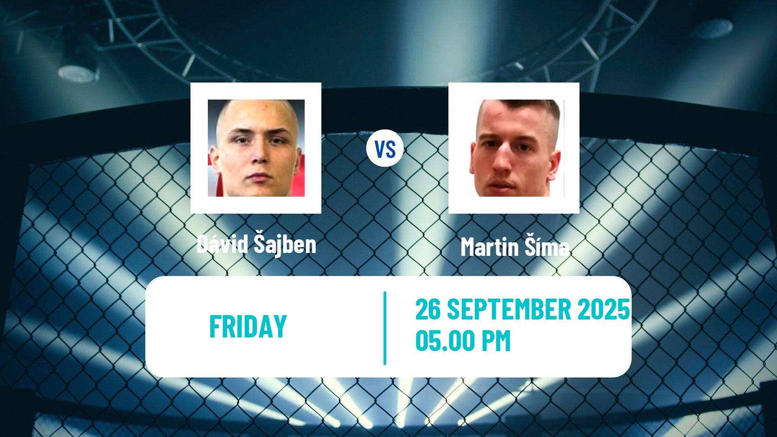MMA Bantamweight Rfa Men Dávid Šajben - Martin Šíma