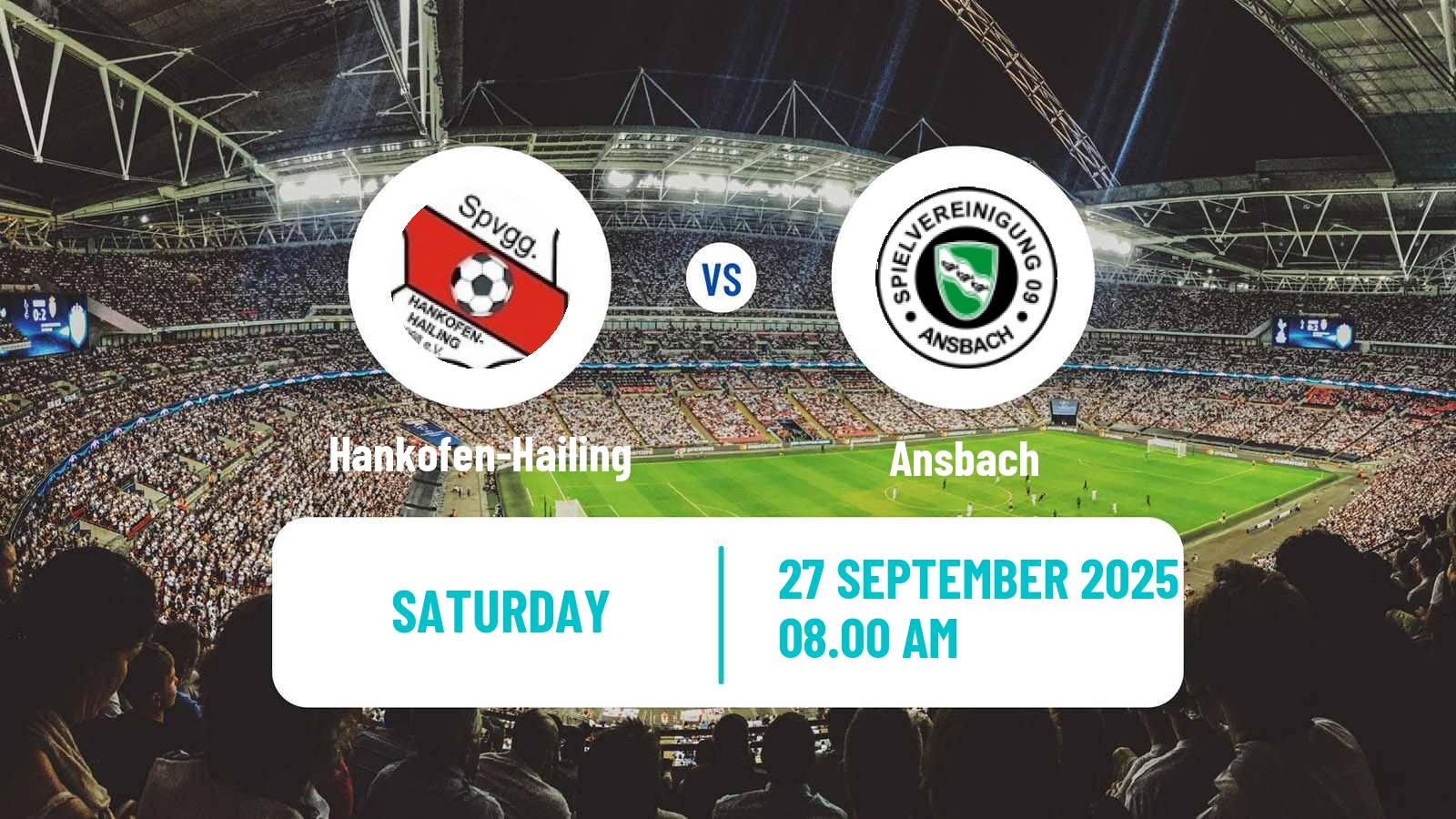 Soccer German Regionalliga Bayern Hankofen-Hailing - Ansbach