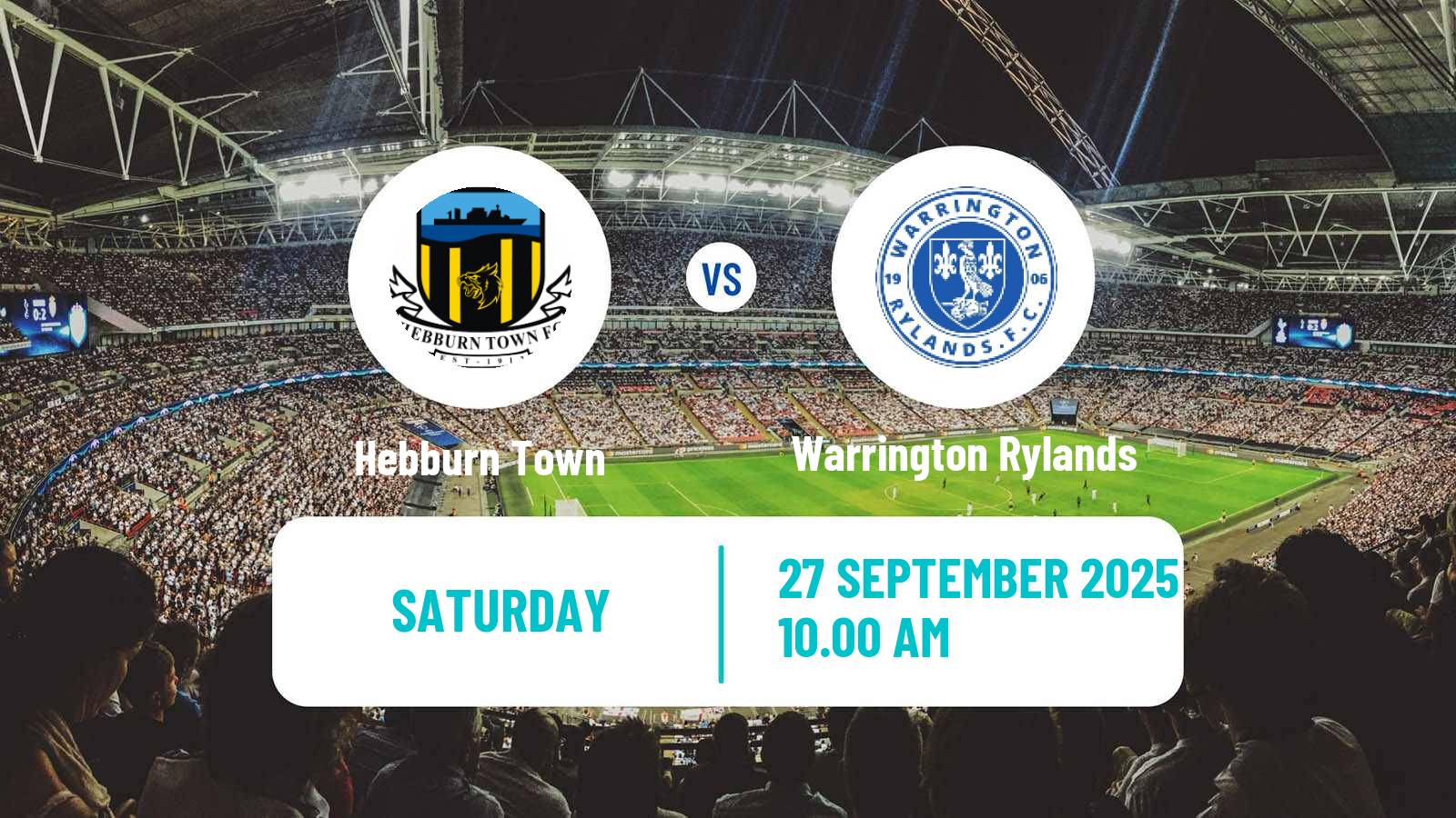 Soccer English NPL Premier Division Hebburn Town - Warrington Rylands
