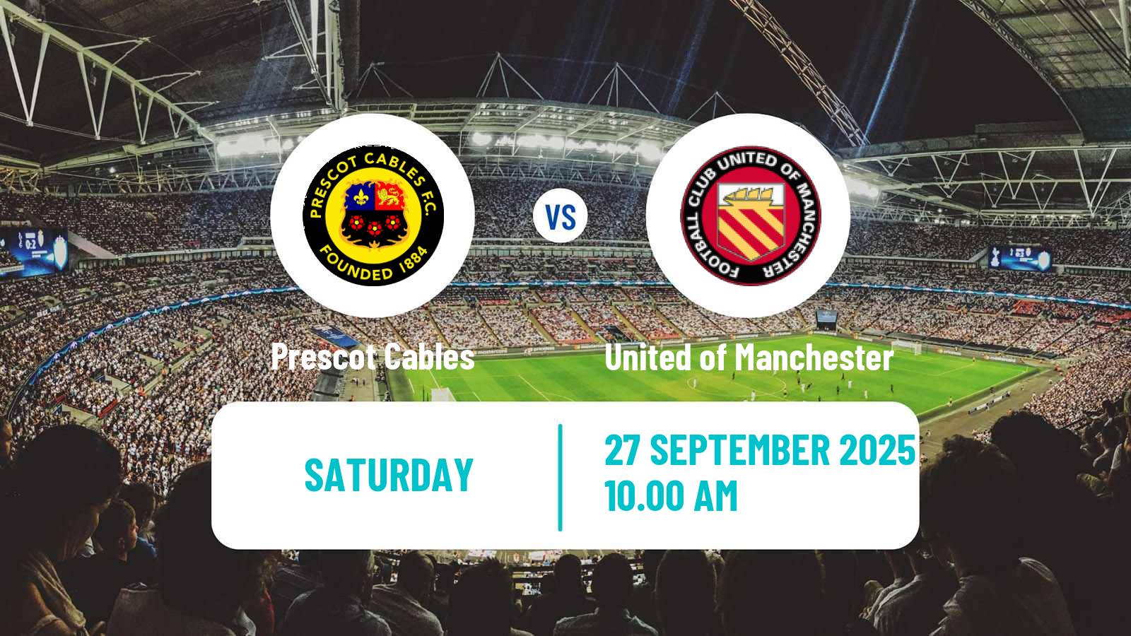 Soccer English NPL Premier Division Prescot Cables - United of Manchester