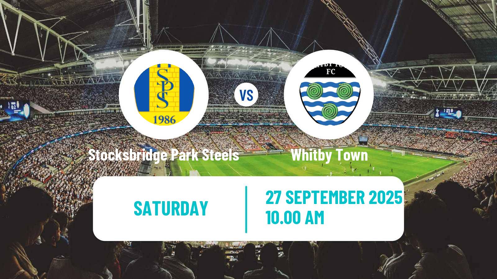 Soccer English NPL Premier Division Stocksbridge Park Steels - Whitby Town