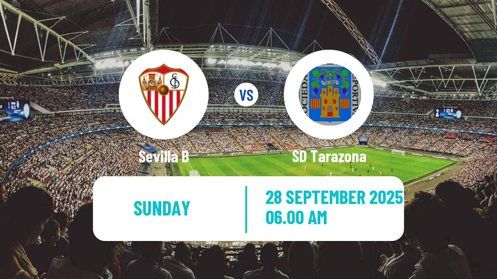 Soccer Spanish Primera RFEF Group 2 Sevilla B - Tarazona