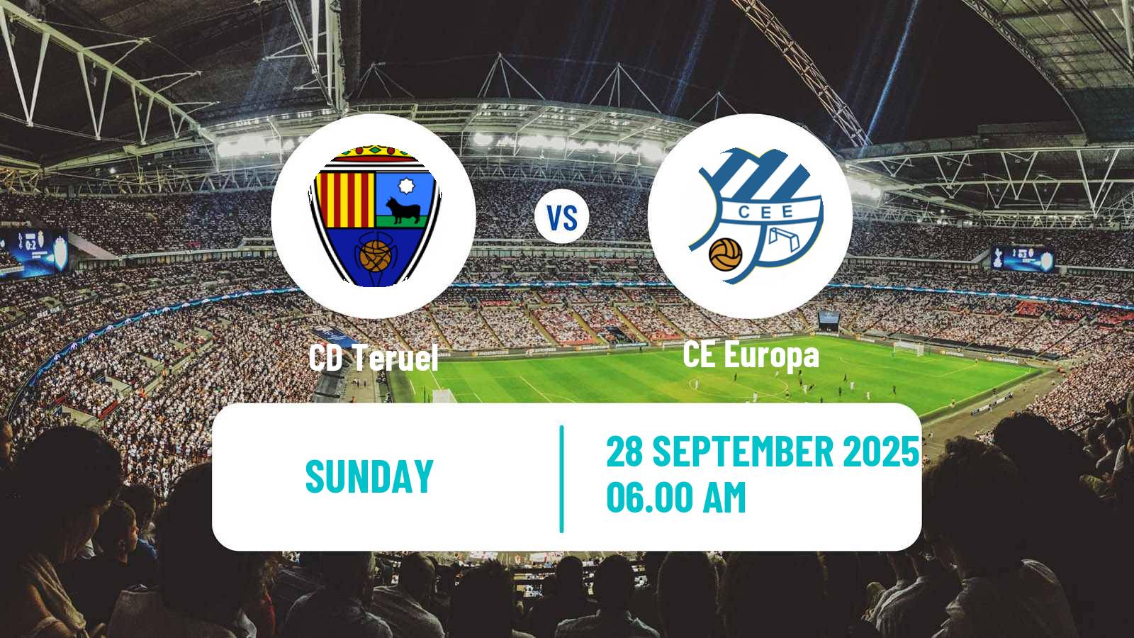 Soccer Spanish Primera RFEF Group 2 Teruel - CE Europa