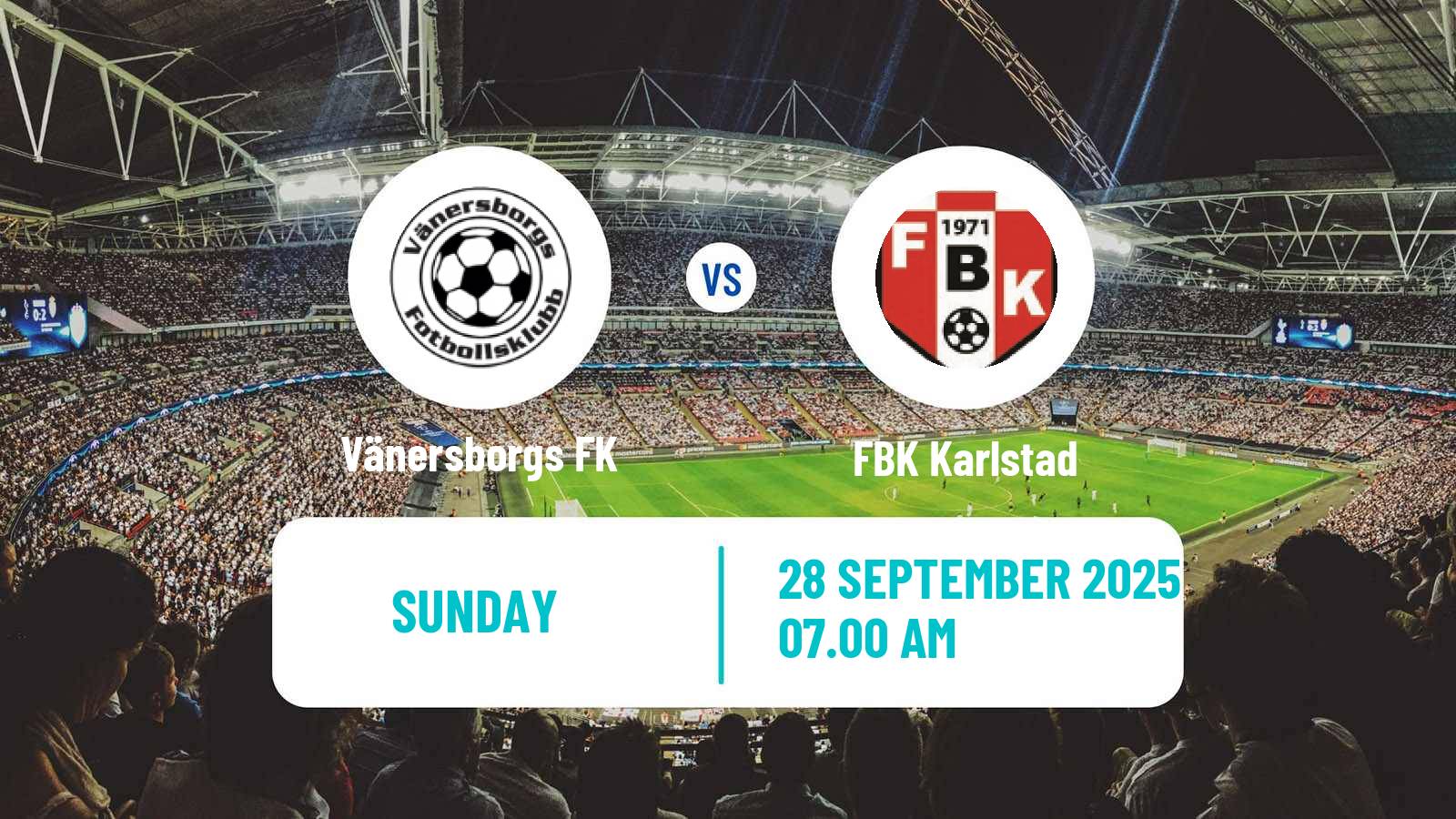 Soccer Swedish Division 2 - Norra Götaland Vänersborgs FK - FBK Karlstad
