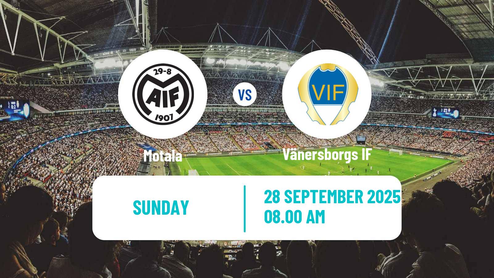 Soccer Swedish Division 2 - Norra Götaland Motala - Vänersborgs IF