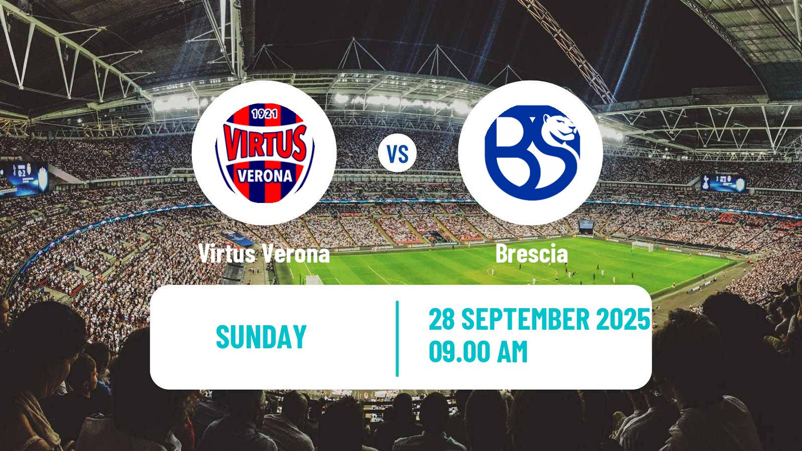 Soccer Italian Serie C Group A Virtus Verona - Brescia