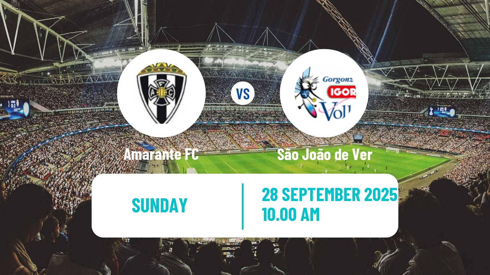 Soccer Portuguese Liga 3 Amarante - São João de Ver