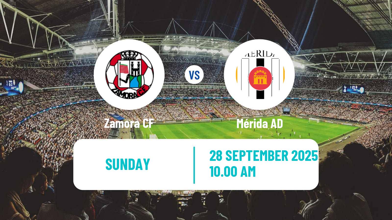 Soccer Spanish Primera RFEF Group 1 Zamora - Mérida AD