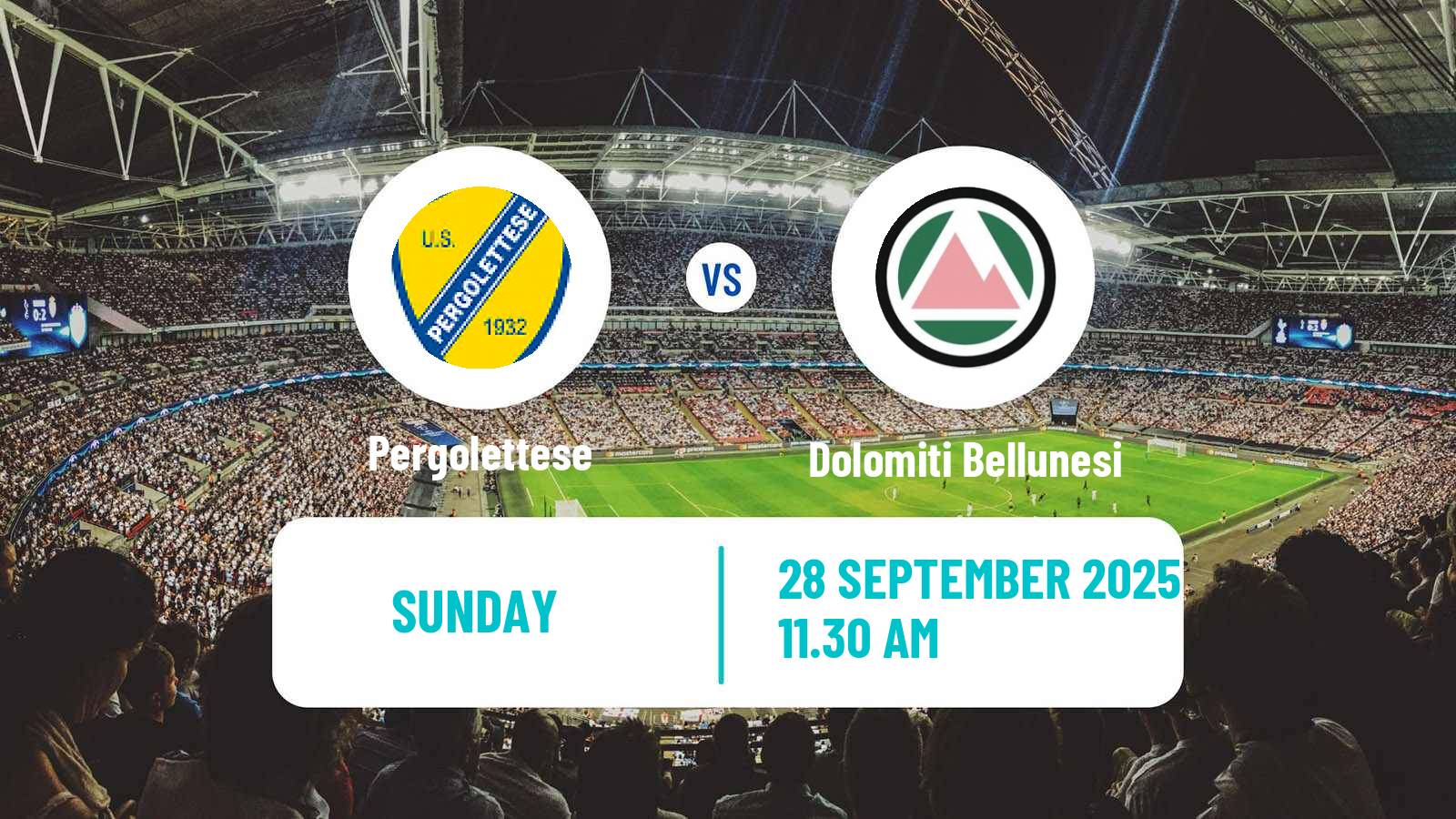 Soccer Italian Serie C Group A Pergolettese - Dolomiti Bellunesi