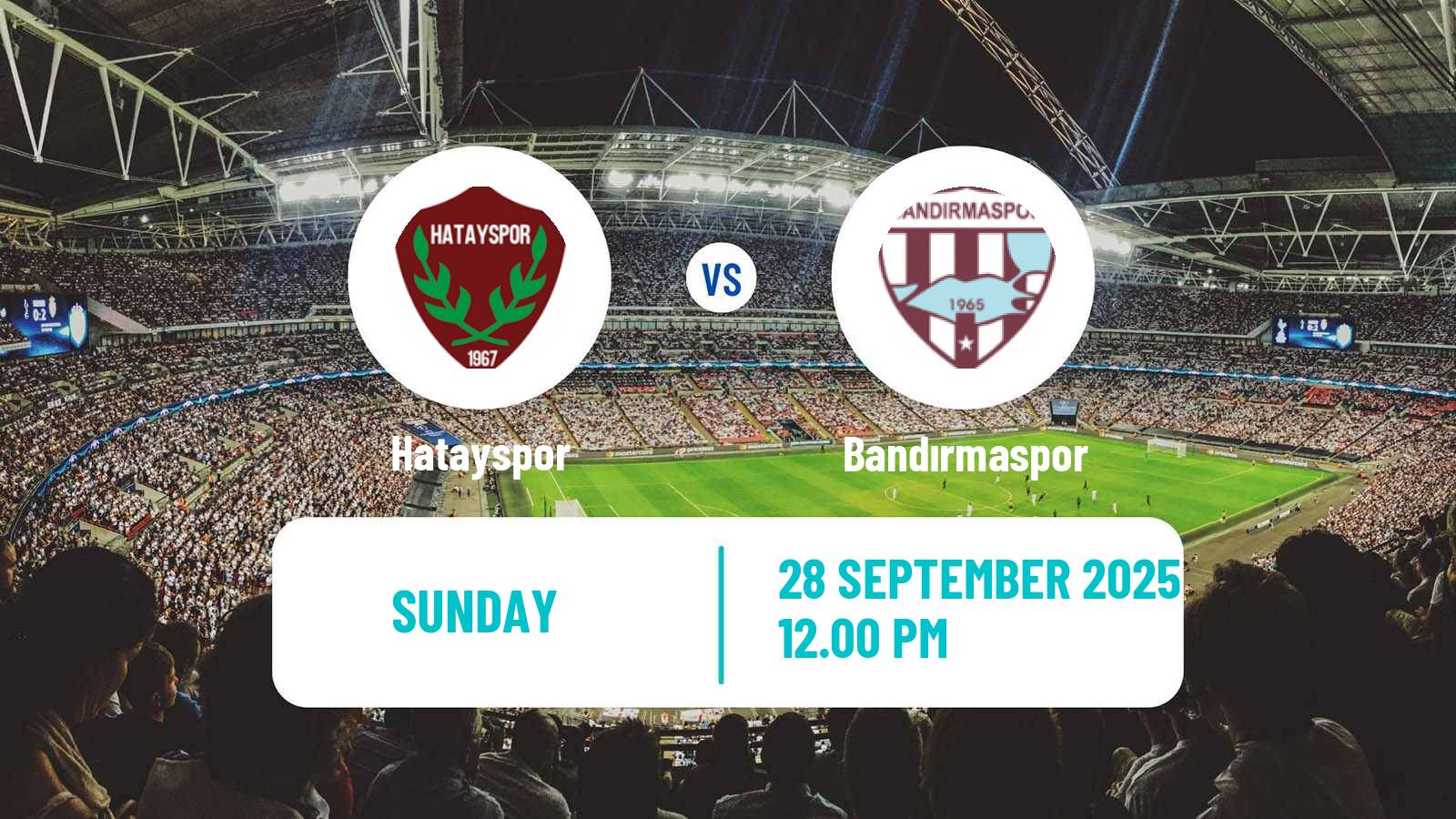 Soccer Turkish First League Hatayspor - Bandırmaspor