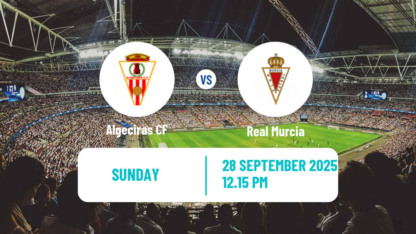 Soccer Spanish Primera RFEF Group 2 Algeciras - Real Murcia