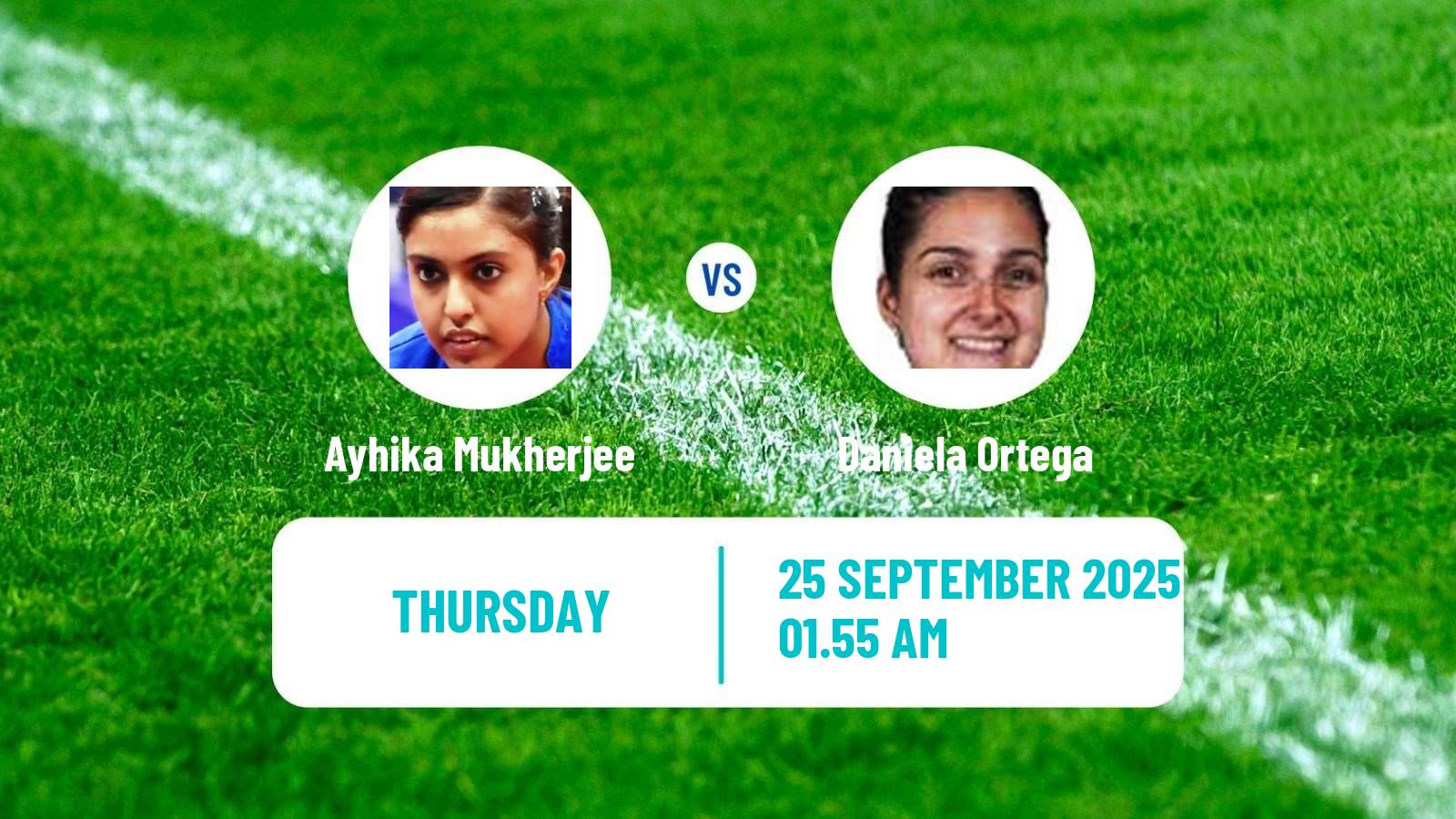 Table tennis China Smash Women Ayhika Mukherjee - Daniela Ortega