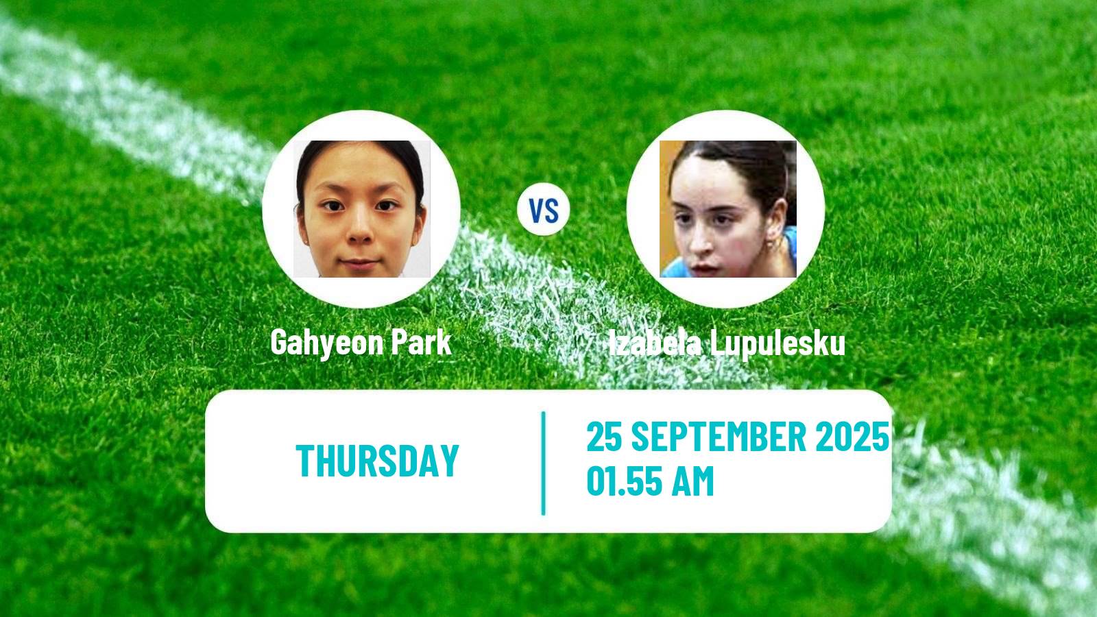 Table tennis China Smash Women Gahyeon Park - Izabela Lupulesku