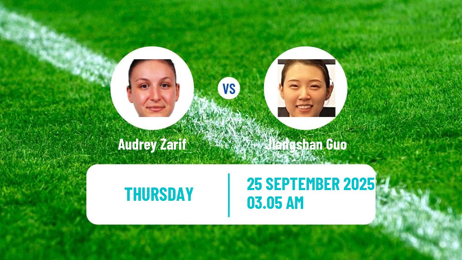 Table tennis China Smash Women Audrey Zarif - Jiangshan Guo