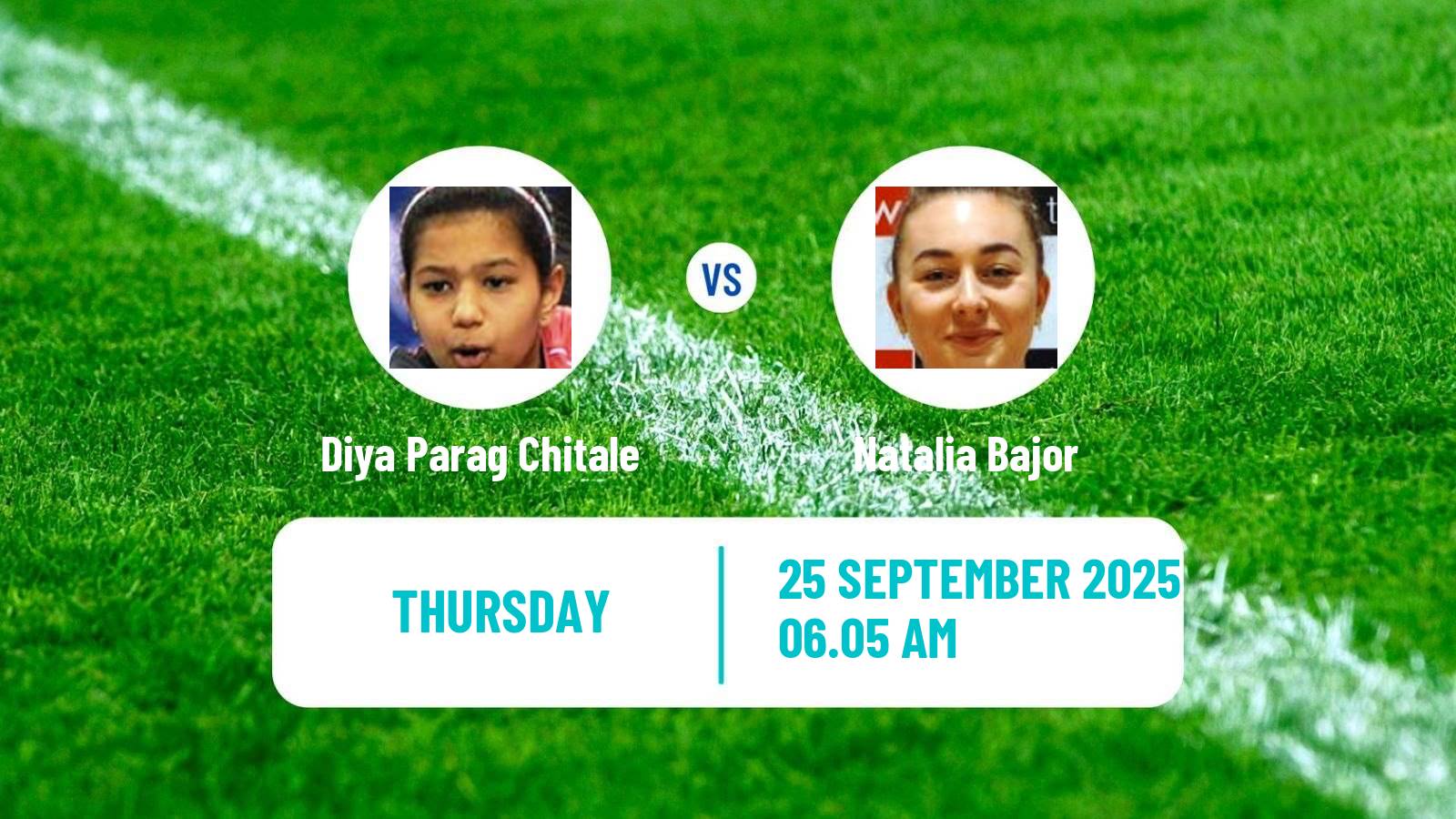 Table tennis China Smash Women Diya Parag Chitale - Natalia Bajor