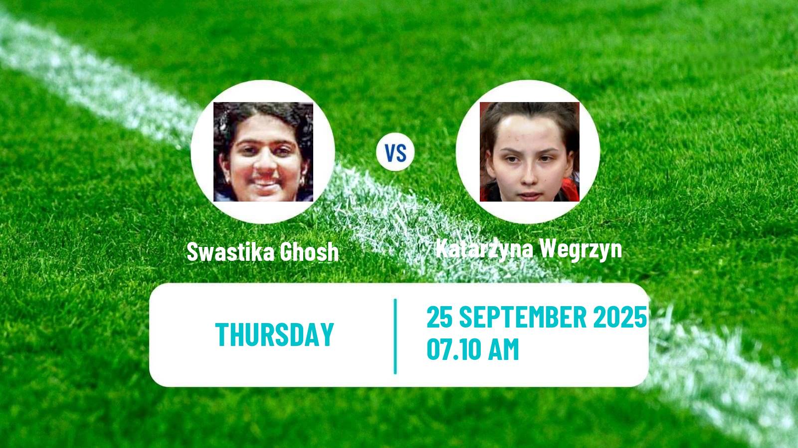 Table tennis China Smash Women Swastika Ghosh - Katarzyna Wegrzyn