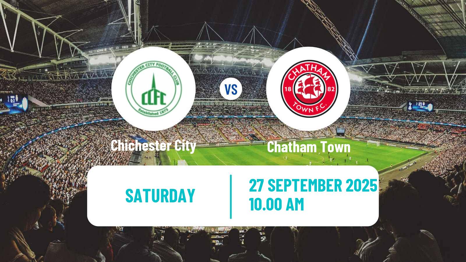 Soccer English Isthmian League Premier Division Chichester City - Chatham Town
