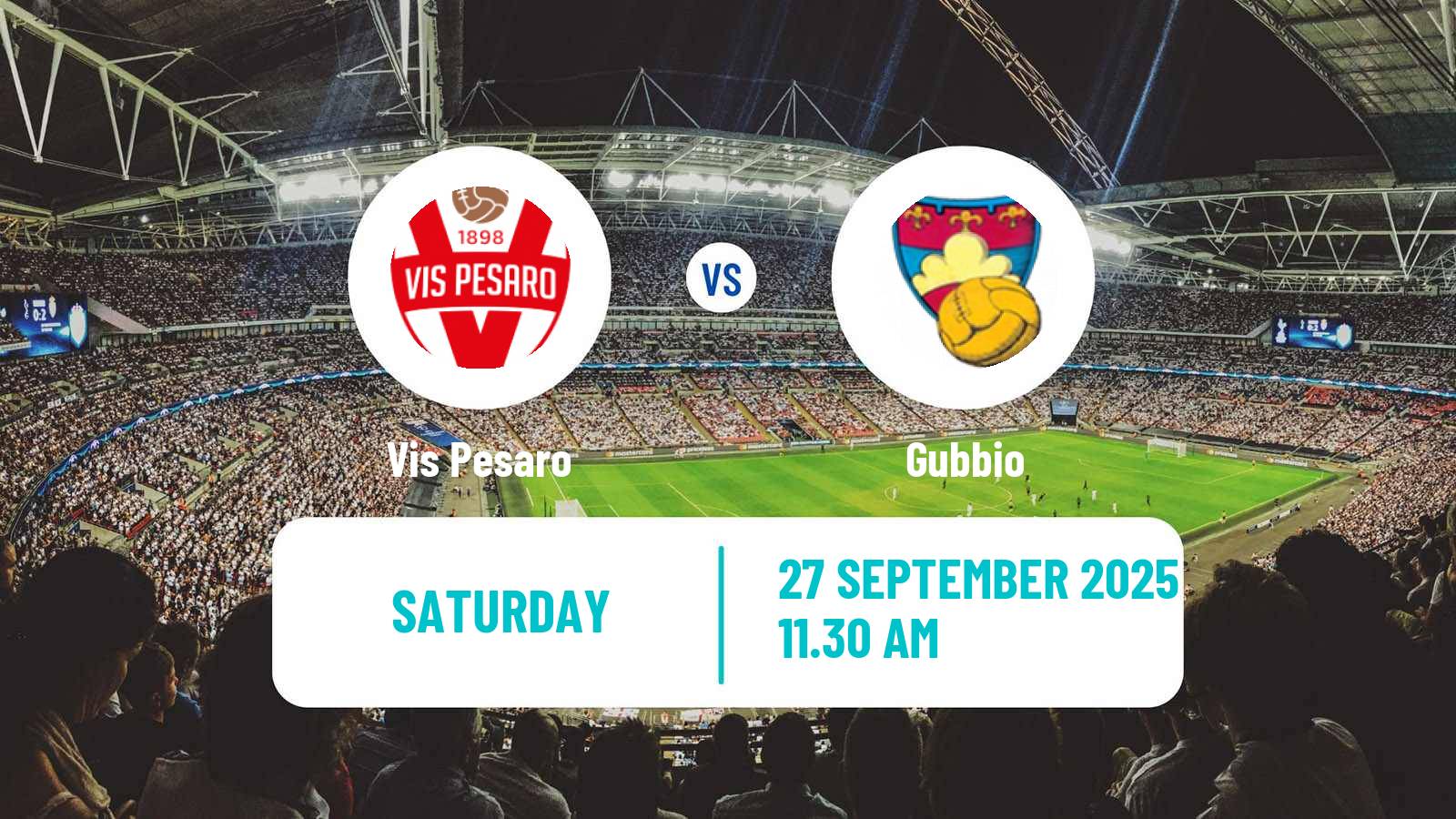 Soccer Italian Serie C Group B Vis Pesaro - Gubbio