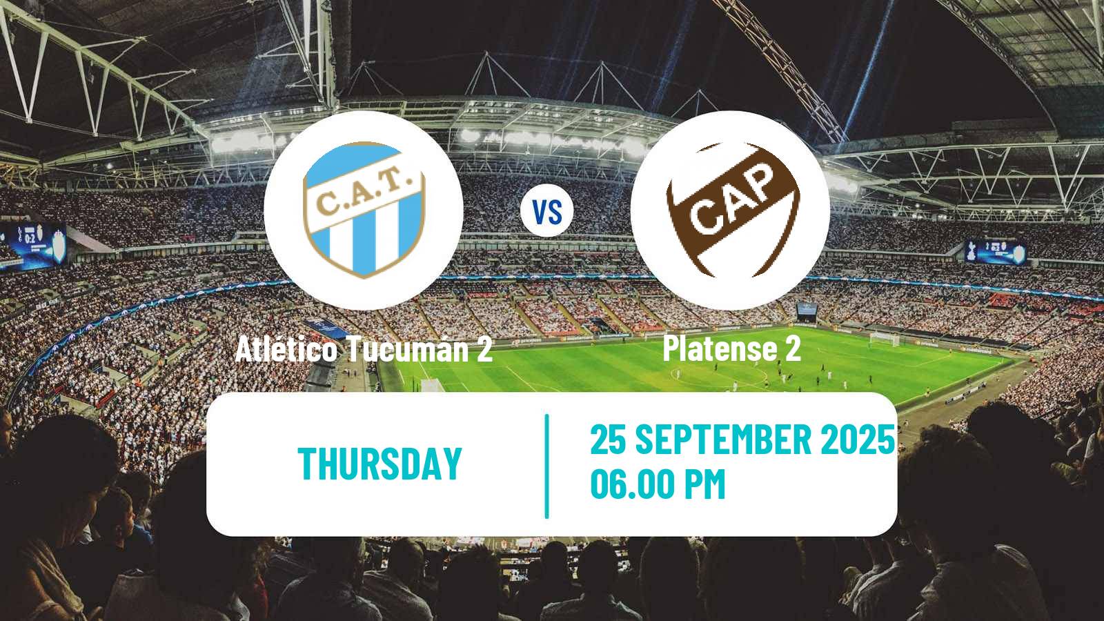Soccer Argentinian Reserve League Atlético Tucumán 2 - Platense 2