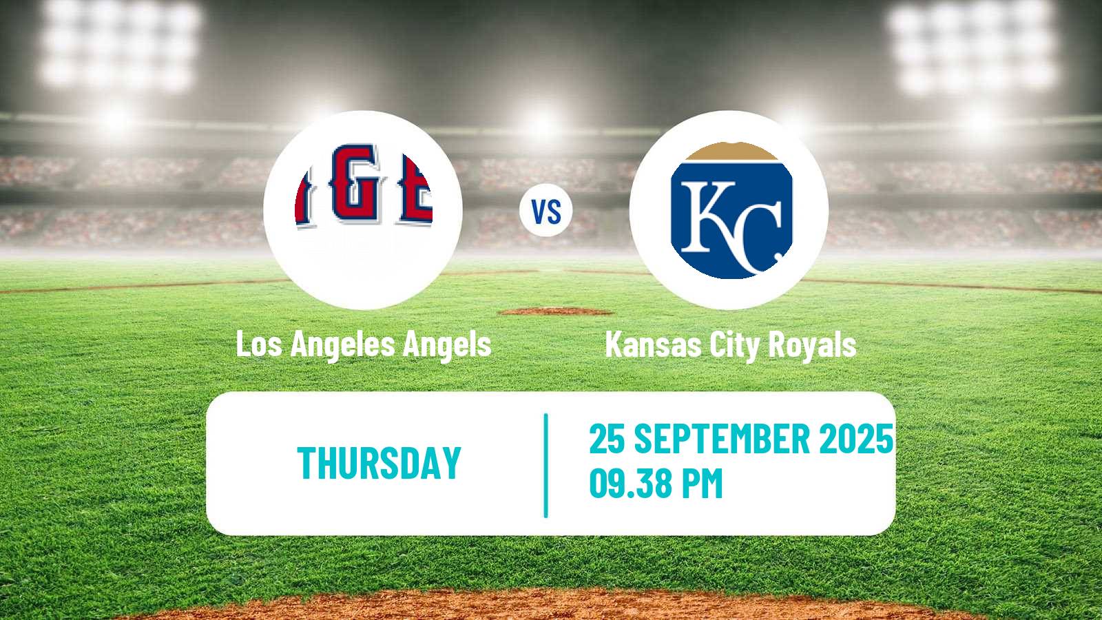 Baseball MLB Los Angeles Angels - Kansas City Royals