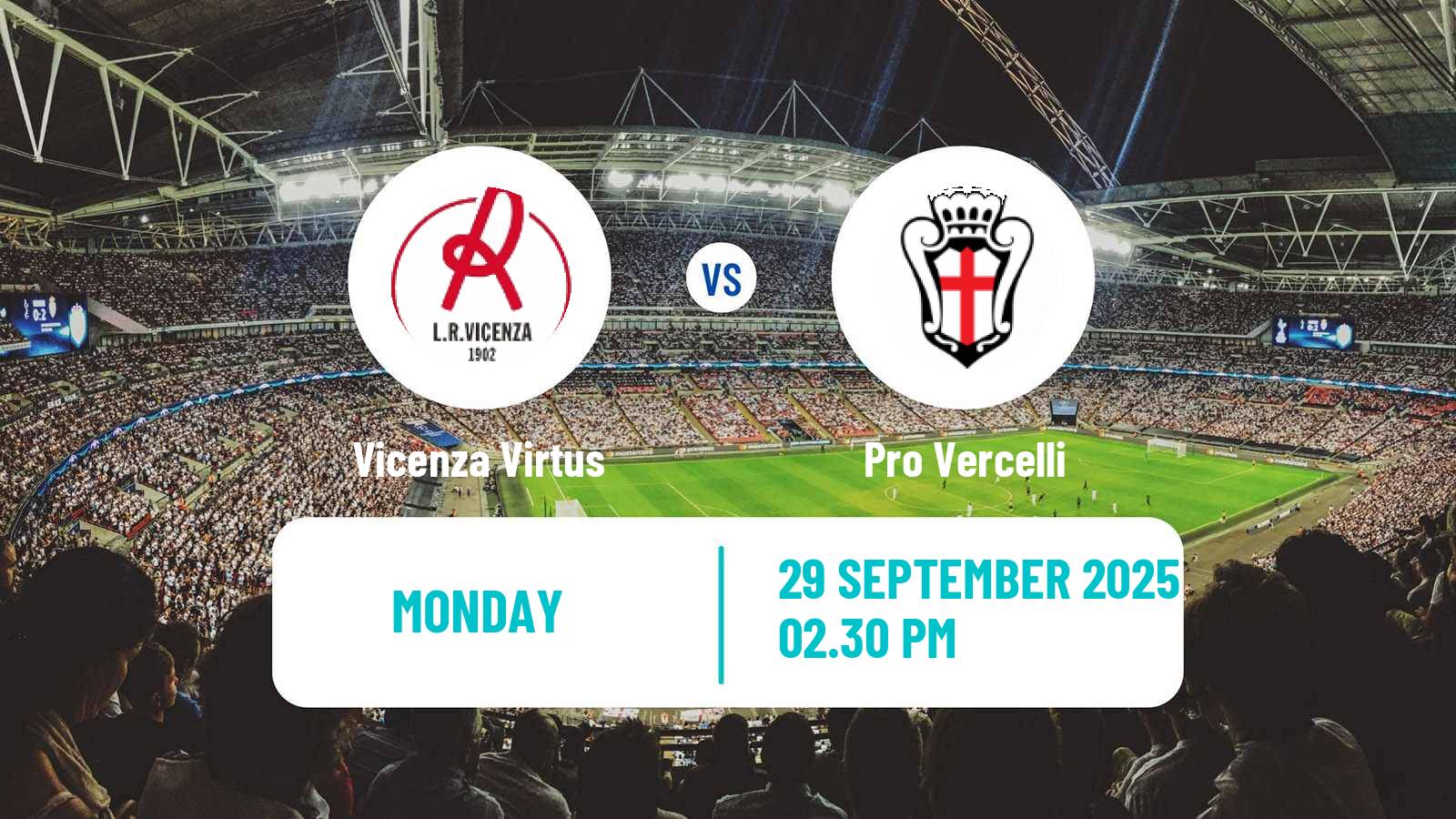 Soccer Italian Serie C Group A Vicenza Virtus - Pro Vercelli
