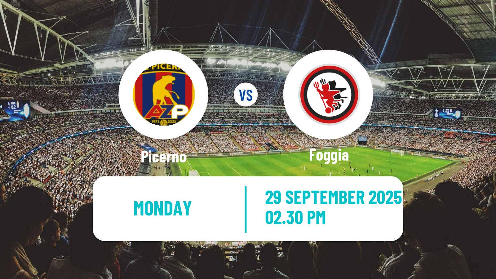 Soccer Italian Serie C Group C Picerno - Foggia