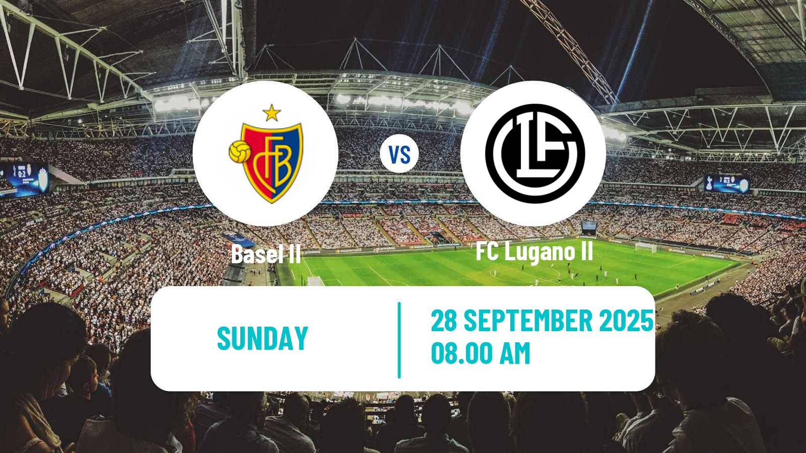 Soccer Swiss Promotion League Basel II - Lugano II