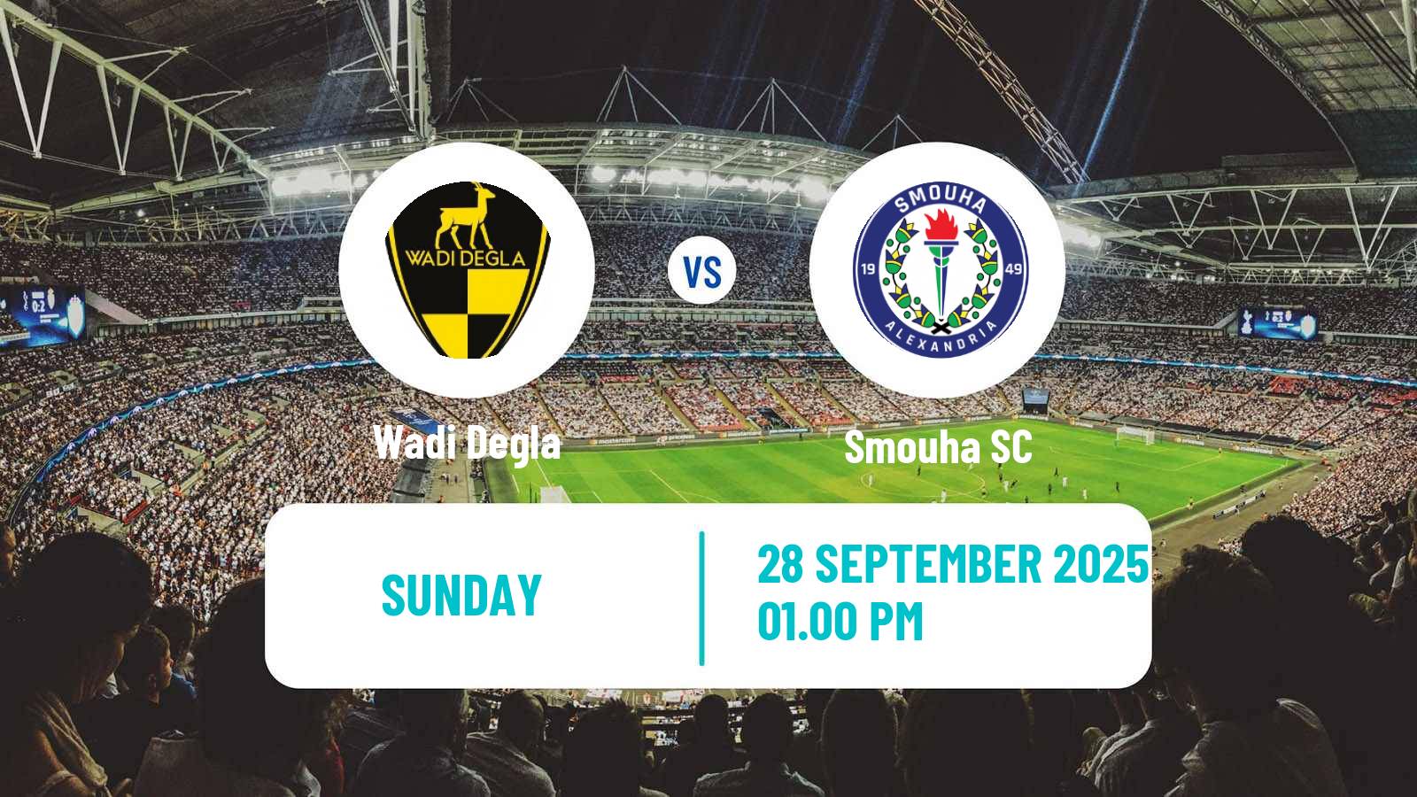 Soccer Egyptian Premier League Wadi Degla - Smouha