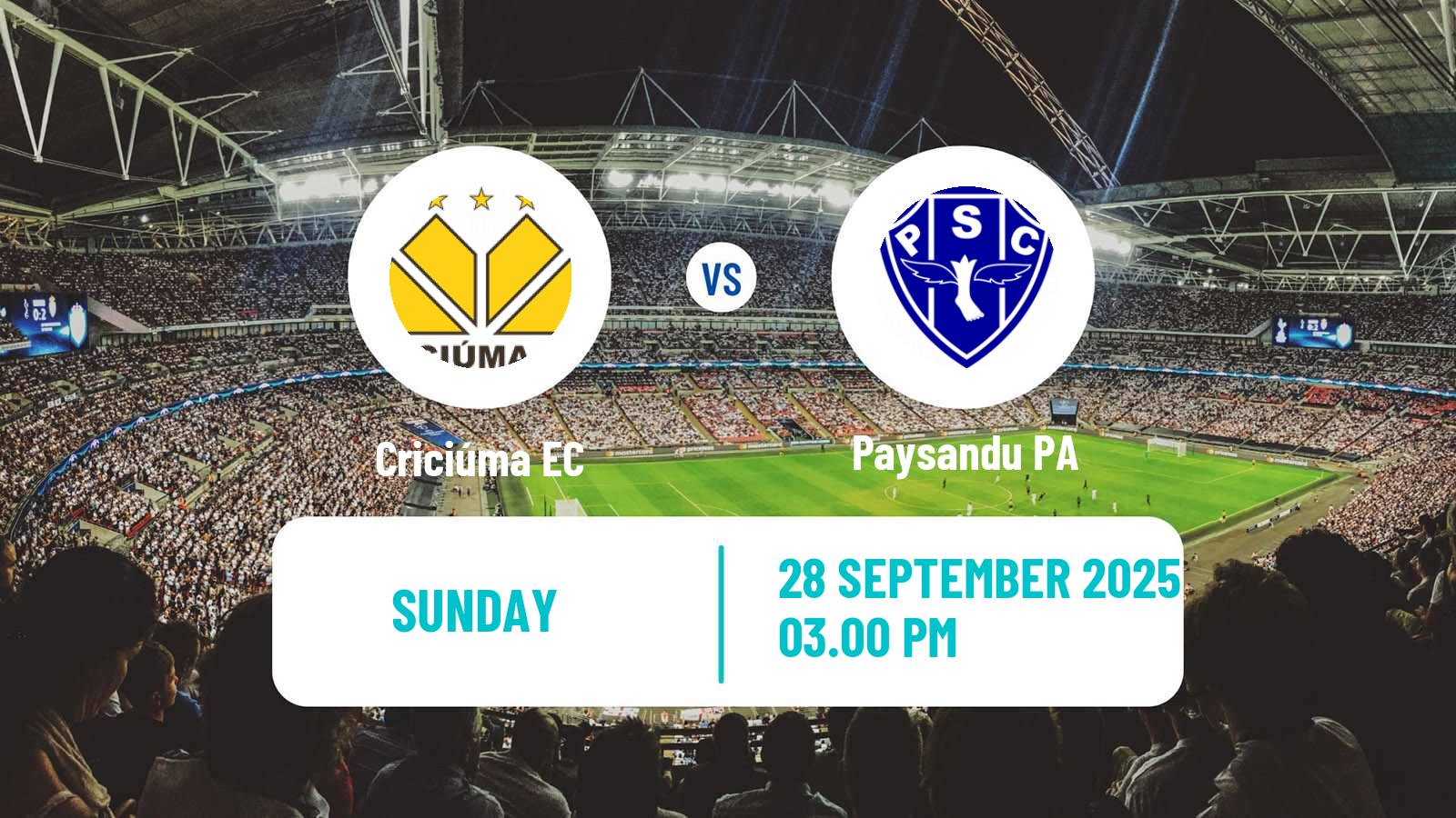 Soccer Brazilian Serie B Criciúma - Paysandu