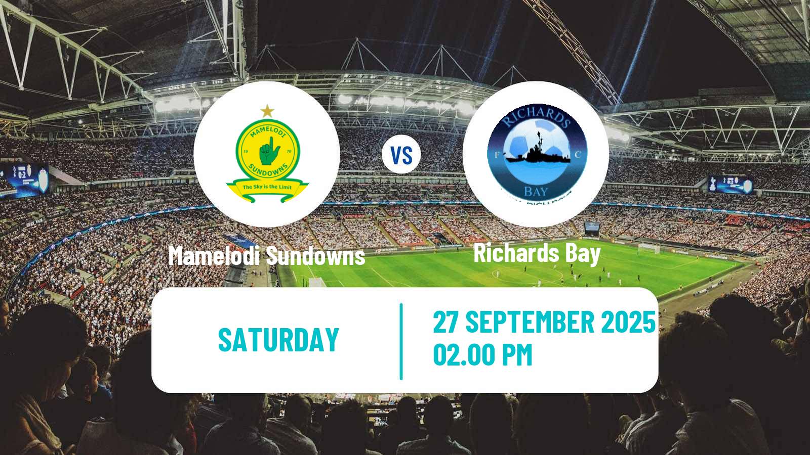 Soccer South African Premier Soccer League Mamelodi Sundowns - Richards Bay
