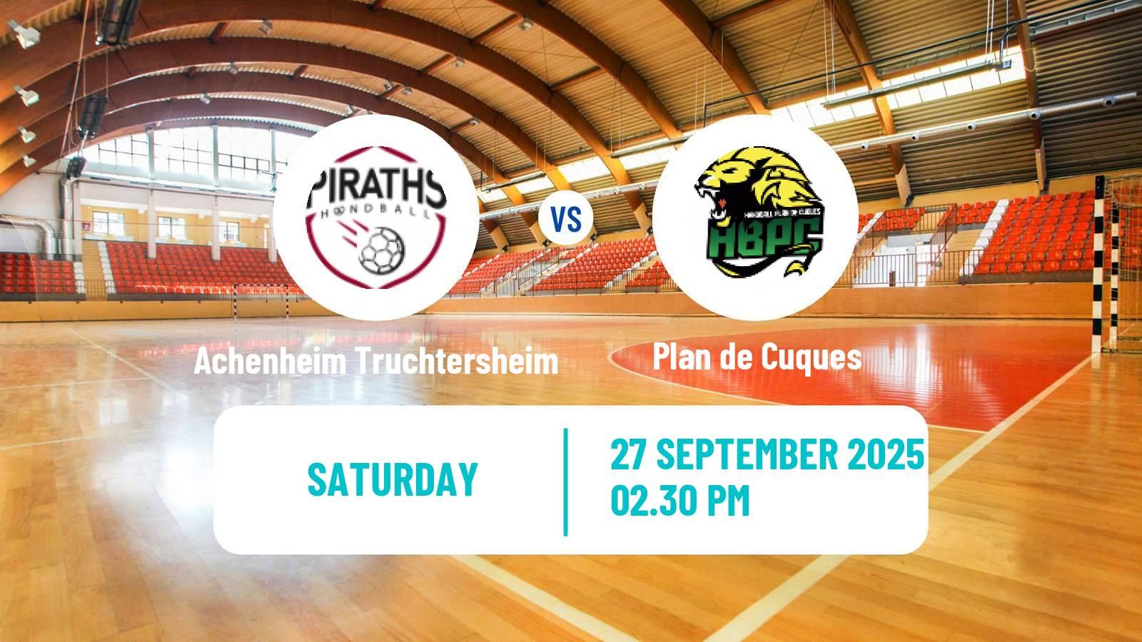 Handball French Division 1 Handball Women Achenheim Truchtersheim - Plan de Cuques