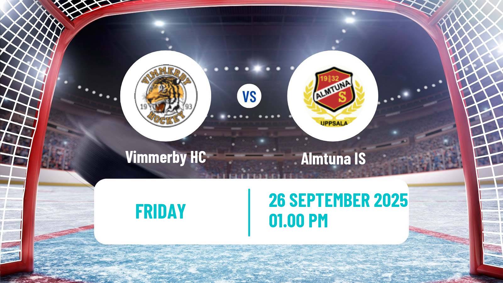 Hockey Swedish Hockey Allsvenskan Vimmerby - Almtuna IS