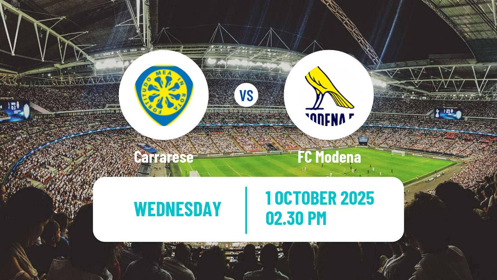 Soccer Italian Serie B Carrarese - Modena
