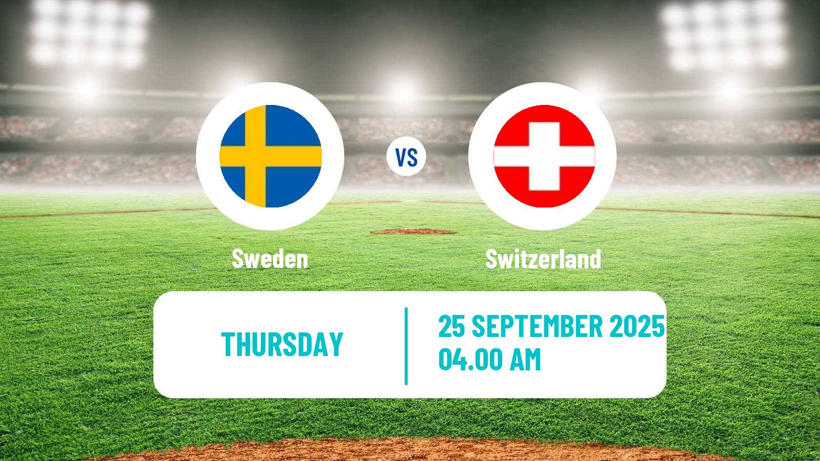 Baseball European Championship Baseball Sweden - Switzerland