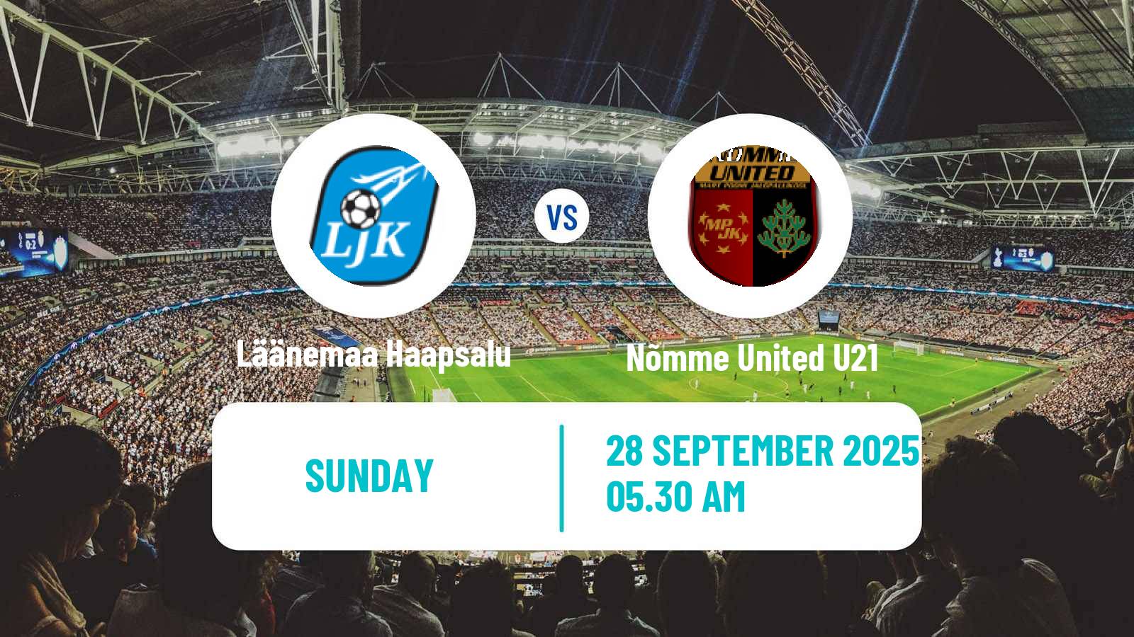 Soccer Estonian Esiliiga B Läänemaa Haapsalu - Nõmme United U21