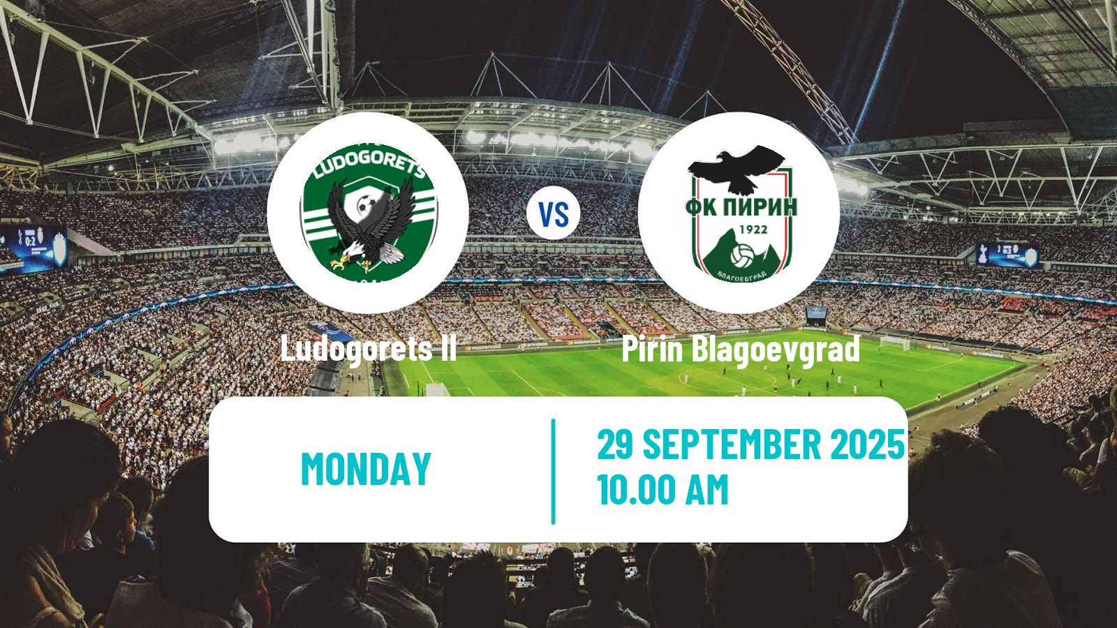 Soccer Bulgarian Vtora Liga Ludogorets II - Pirin Blagoevgrad