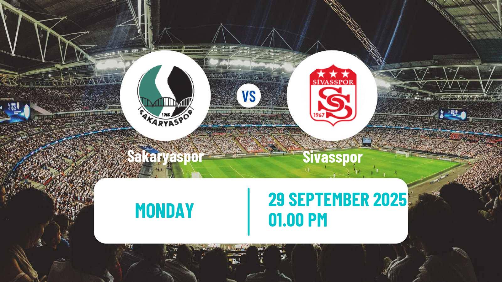 Soccer Turkish First League Sakaryaspor - Sivasspor