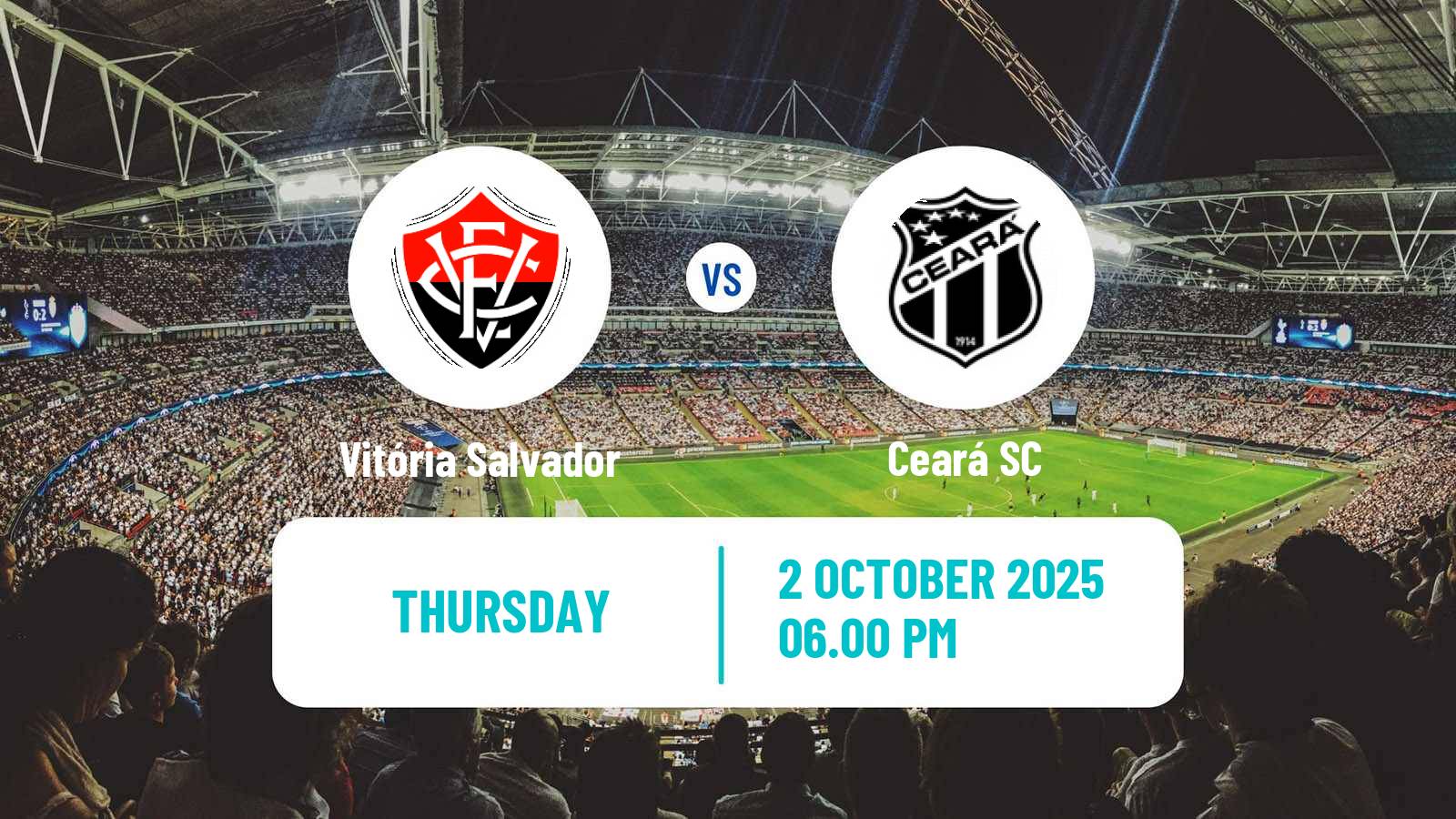 Soccer Brazilian Serie A Vitória Salvador - Ceará