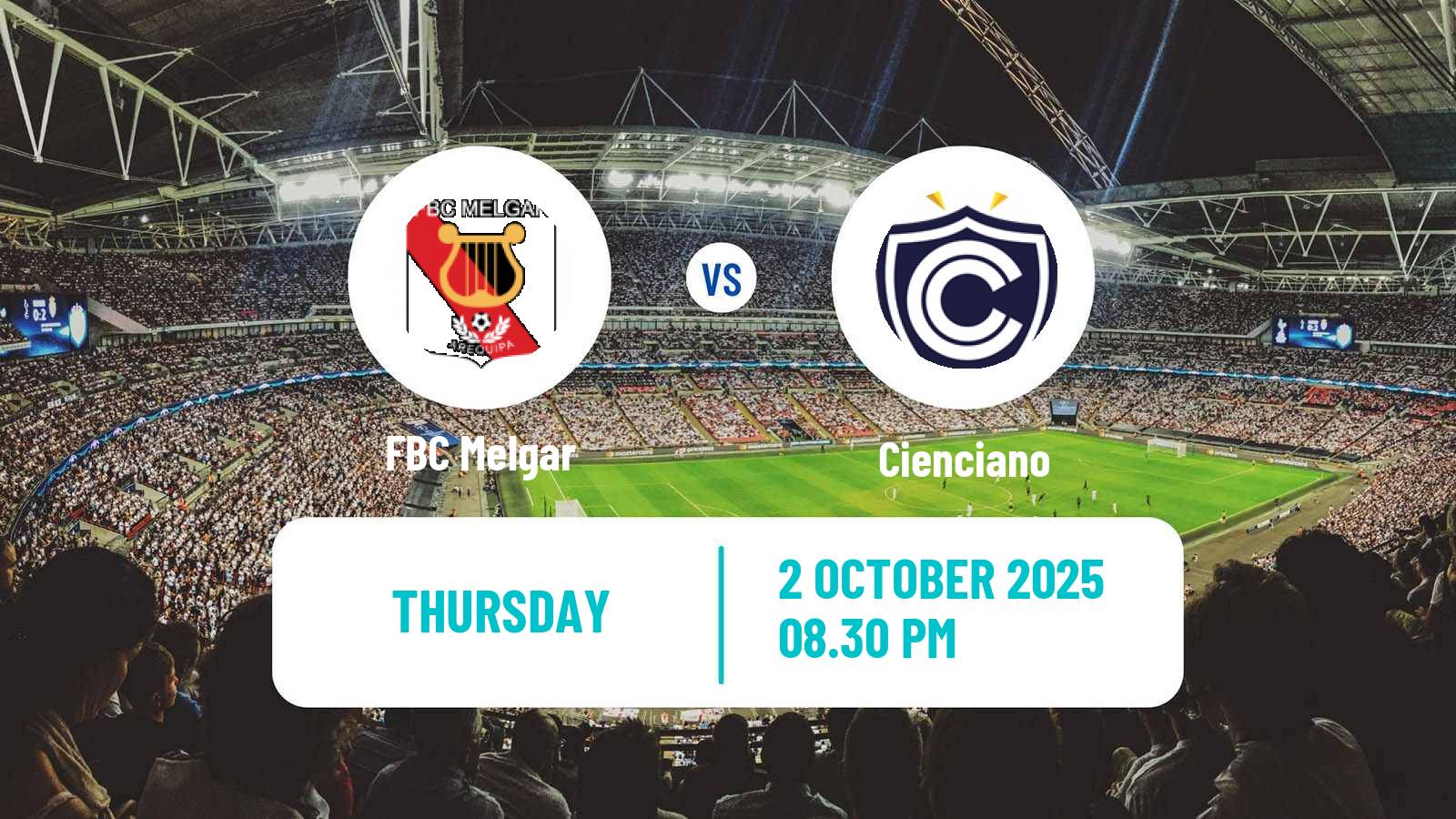Soccer Peruvian Liga 1 FBC Melgar - Cienciano