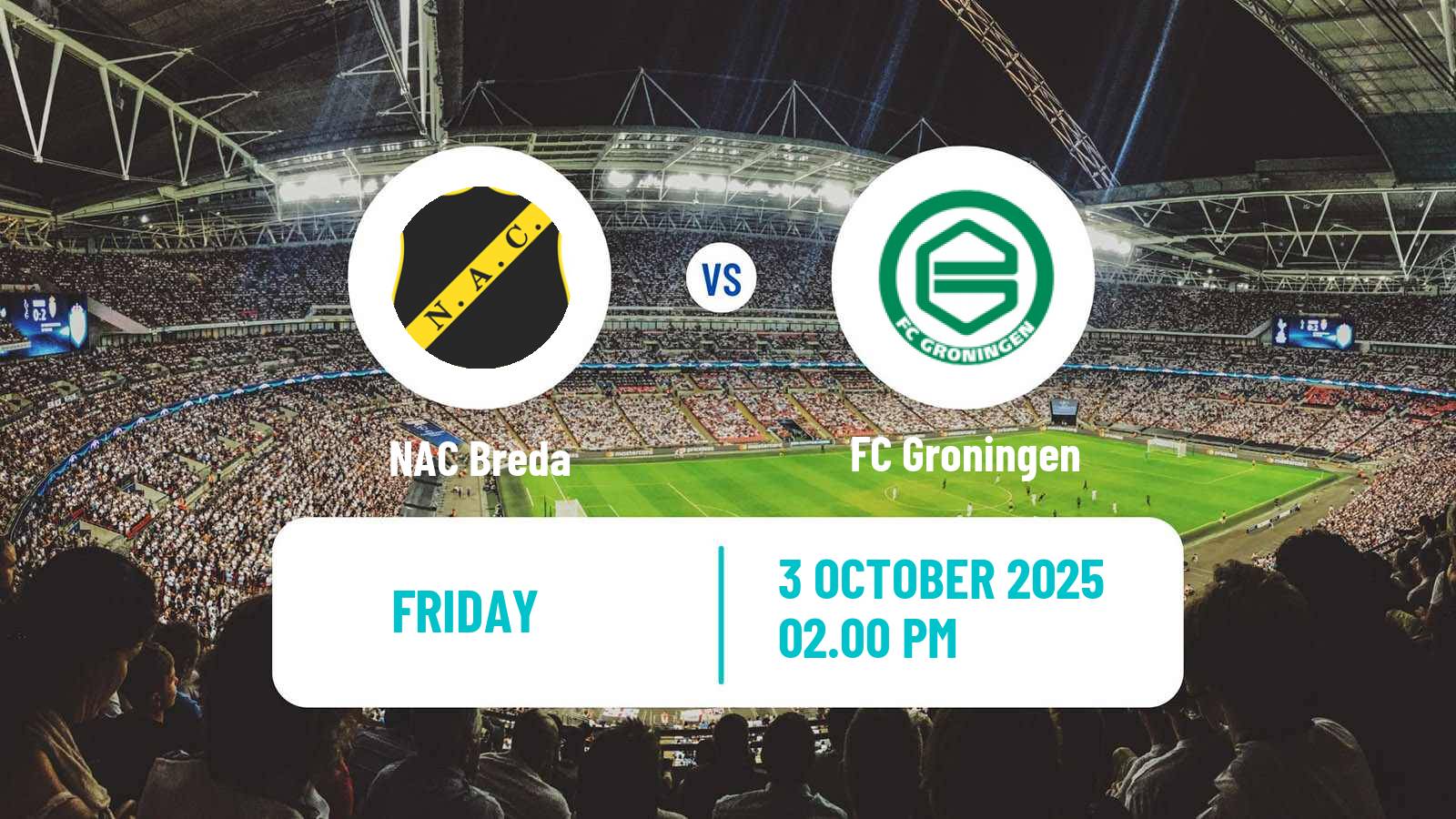 Soccer Dutch Eredivisie NAC Breda - Groningen