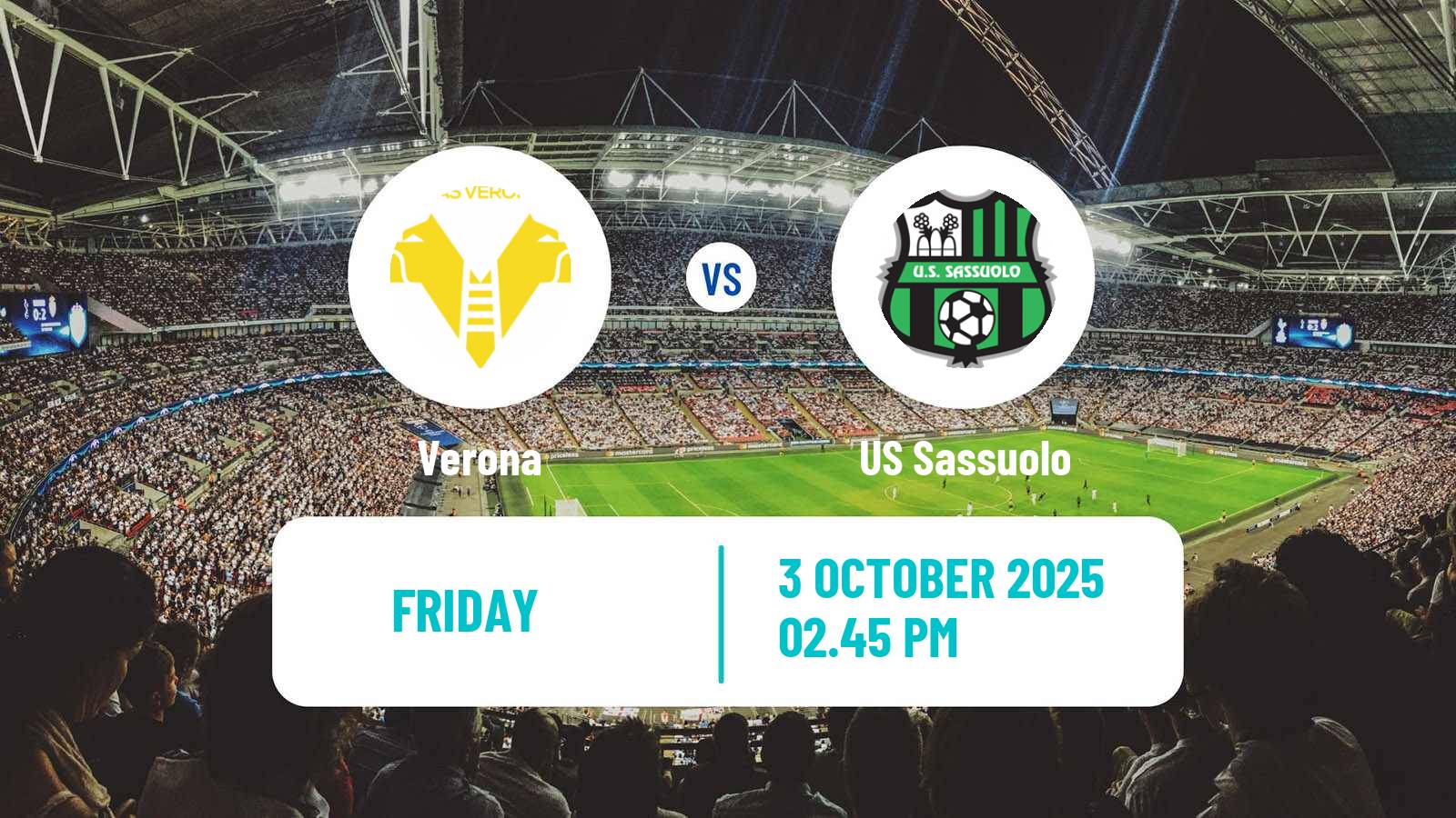 Soccer Italian Serie A Verona - Sassuolo