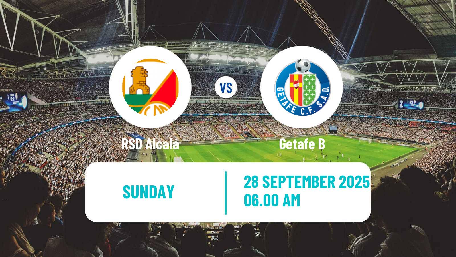 Soccer Spanish Segunda RFEF - Group 5 Alcalá - Getafe B