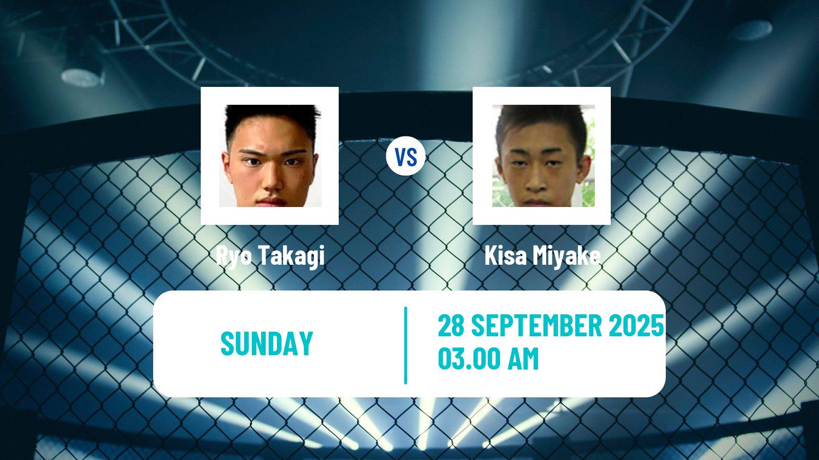 MMA Featherweight Rizin Men Ryo Takagi - Kisa Miyake