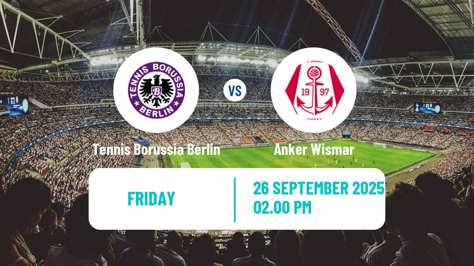Soccer German Oberliga NOFV-Nord Tennis Borussia Berlin - Anker Wismar