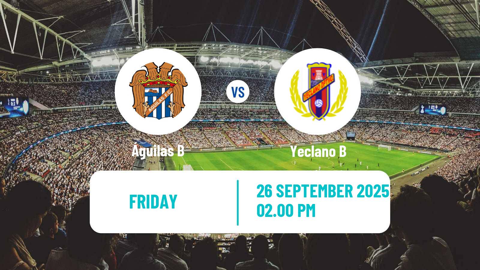 Soccer Spanish Tercera RFEF - Group 13 Águilas B - Yeclano B