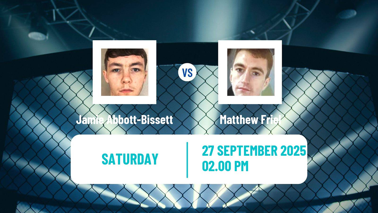 MMA Flyweight Cage Warriors Men Jamie Abbott-Bissett - Matthew Friel