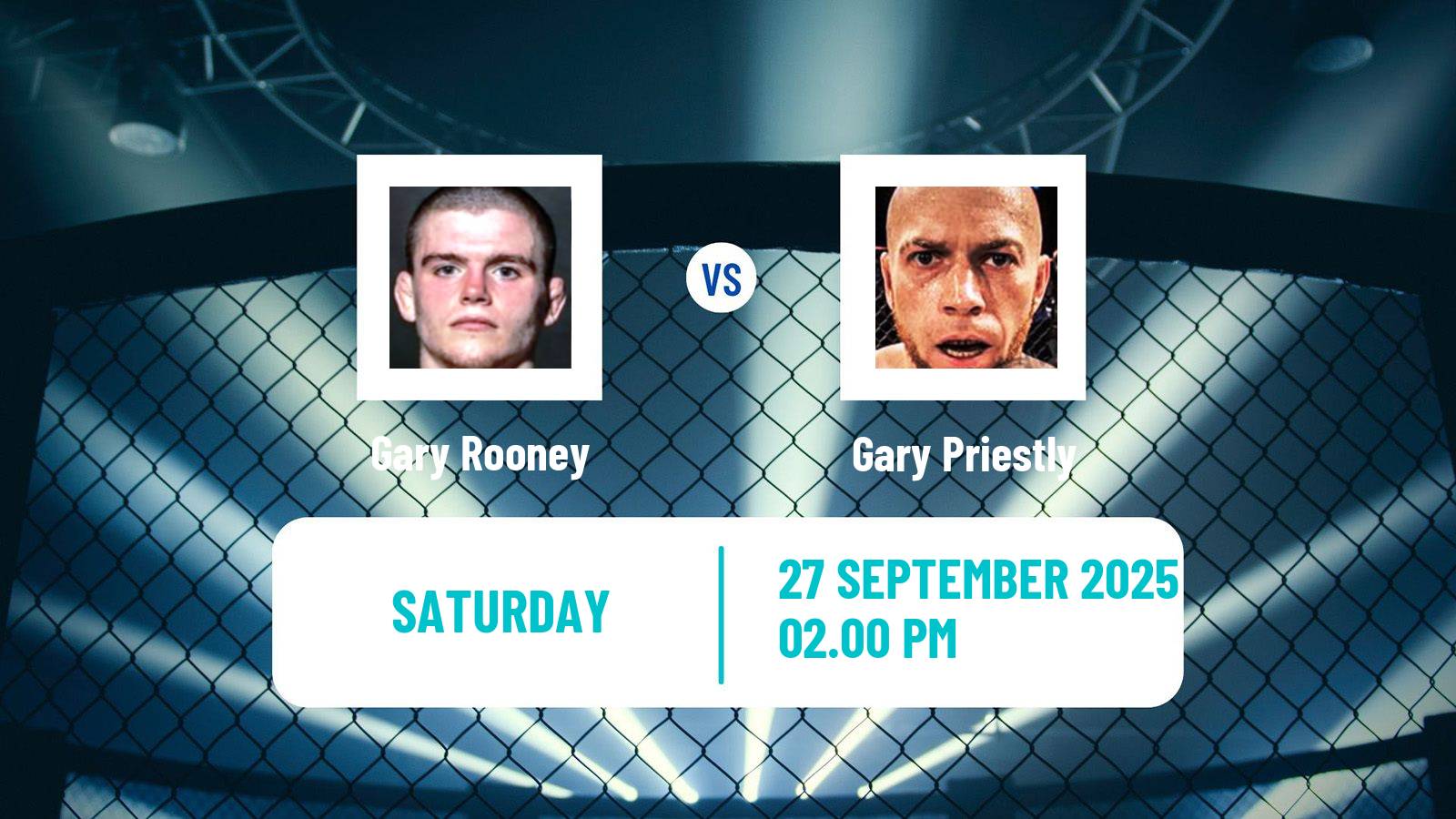 MMA Flyweight Cage Warriors Men Gary Rooney - Gary Priestly