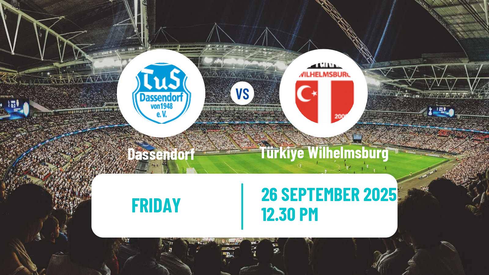 Soccer German Oberliga Hamburg Dassendorf - Türkiye Wilhelmsburg