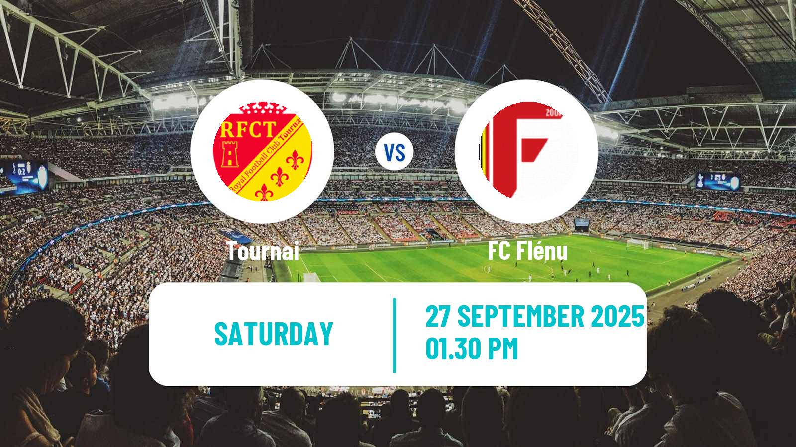 Soccer Belgian Second Amateur Division Group C Tournai - Flénu